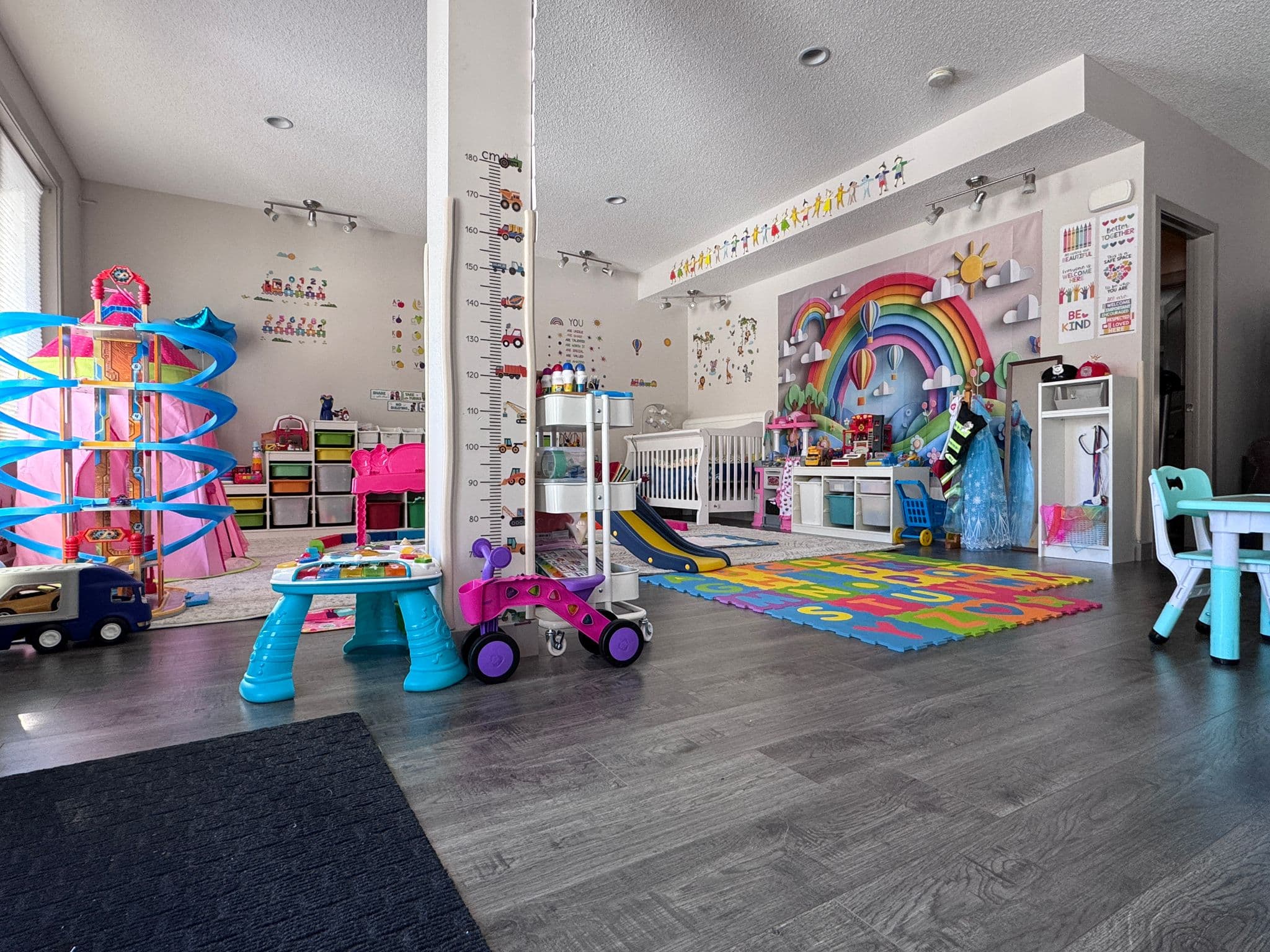 Toddlers exploring during play-based learning in Calgary